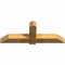 Ekena Millwork Eugene Rough Sawn Timber Gable Bracket, Western Red Cedar, 60"W x 22"H x 6"D x 6"F, 9/12 Pitch GBW060X22X0606EUG00RWR - alternate 5
